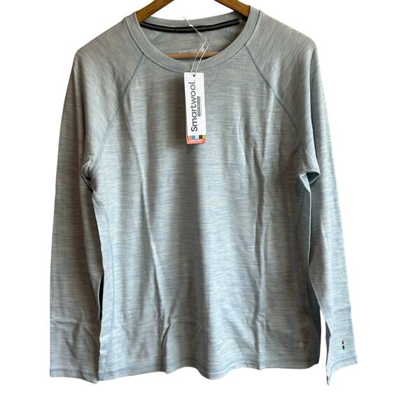 Smartwool Women's Classic Thermal Base Layer Long Sleeve Heather Blue 1X - Picture 1 of 10